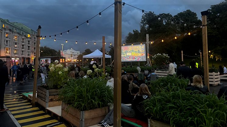 Grönsakstorget i augusti 2023 då det under några veckor var ett sommartorg. Bild: Göteborgs Stad