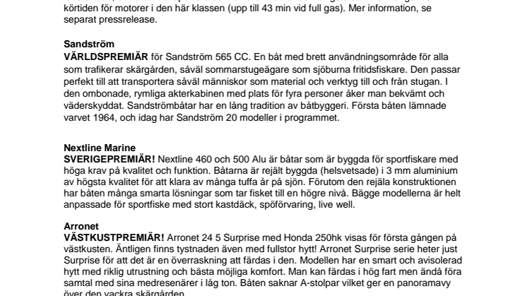 Världspremiär i Hondas monter på Göteborgs båtmässa