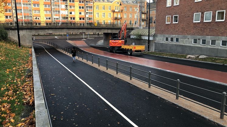 Hamngatan, Tullhusgatan och Löfbergsrondellen öppnar för trafik
