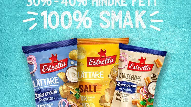 Estrellas nya LÄTTARE med 100% smak