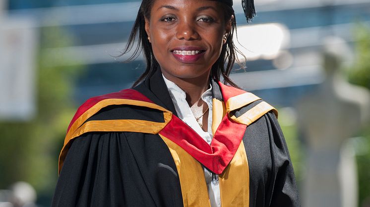 Northumbria student’s first day on campus for graduation