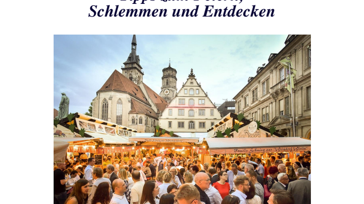 Stuttgart im Herbst: Tipps zum Feiern,  Schlemmen und Entdecken