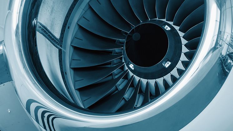 Flygplansmotor, genrebild. Foto: Shutterstock