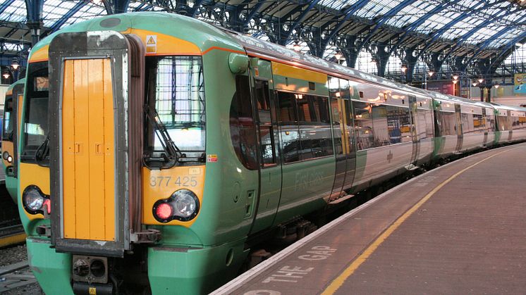 Southern train at Brighton station