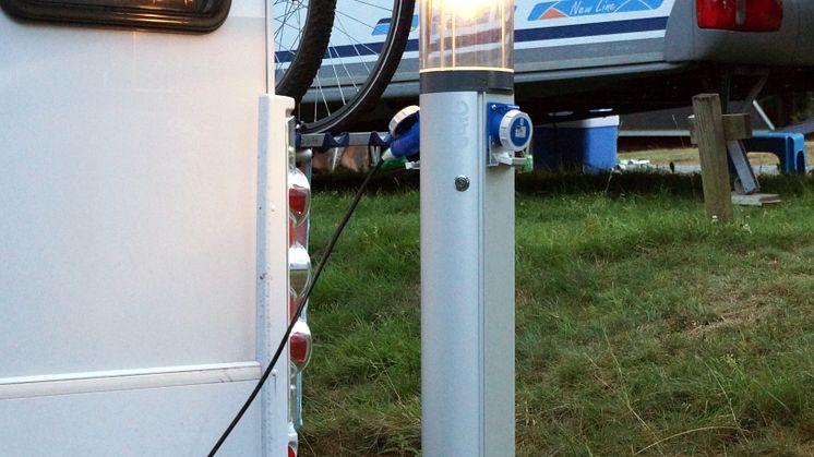 Uppkopplade stolpar ger campinggäster avkoppling