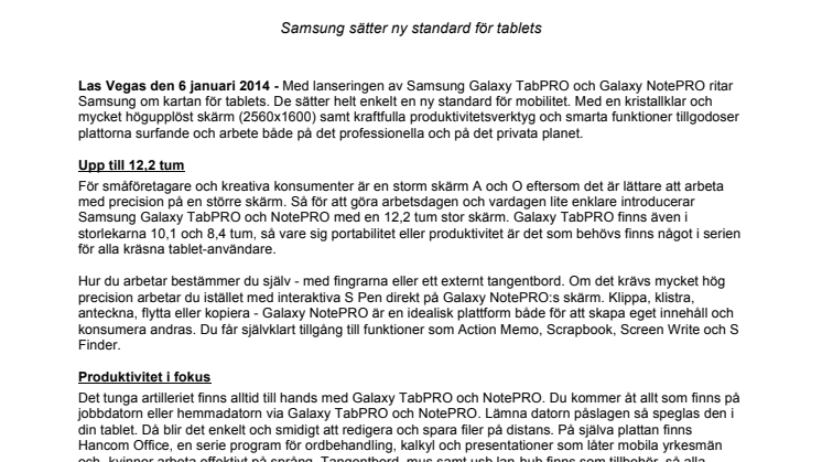 Hela kontoret under armen med Samsung Galaxy NotePRO och TabPRO 