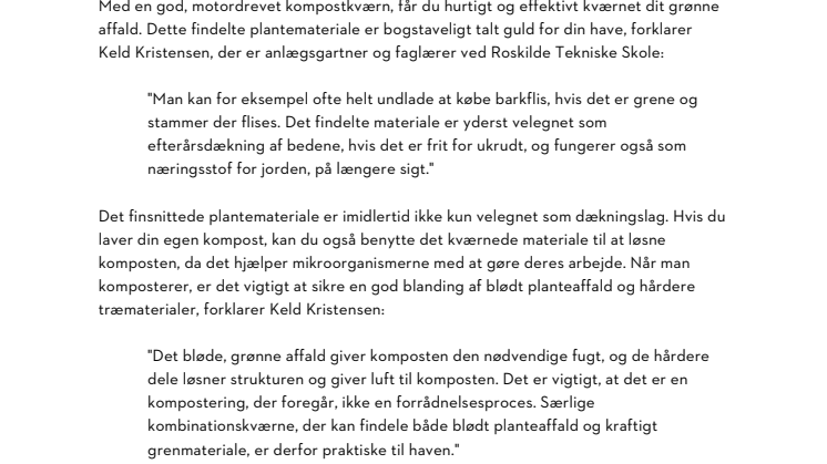 GØR BEDENE KLAR TIL VINTER