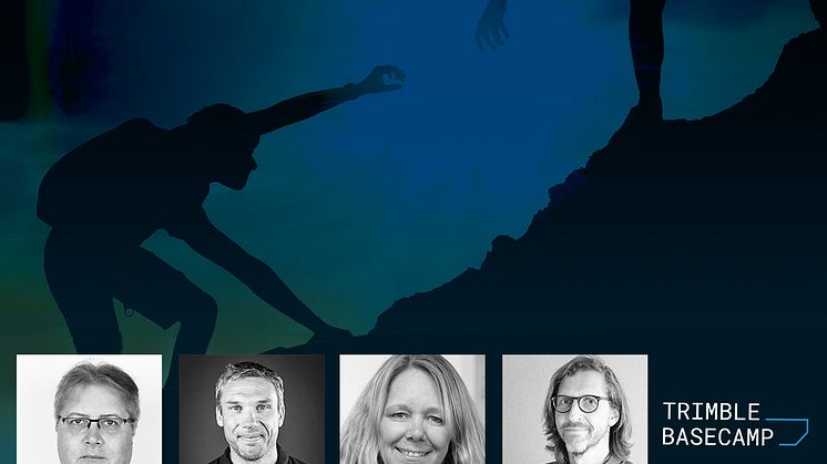 Trimble Basecamp 2020 gick av stapeln 13–14 oktober. Övre raden från vänster: Kim Nyberg, Fredrik Bergström, Karin Anderson, Niklas Kihlén. Nedre raden från vänster: Alexander Svensson, Per Widén, Gabriel Neves, Jan-Erik Hoel, Marcus Lindh.