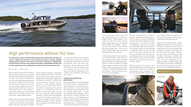 ALUKIN in media: High performance without the fuss