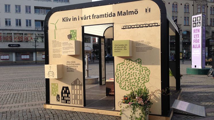 Utställning på Gustav Adolfs torg -  Spana in vårt framtida Malmö!