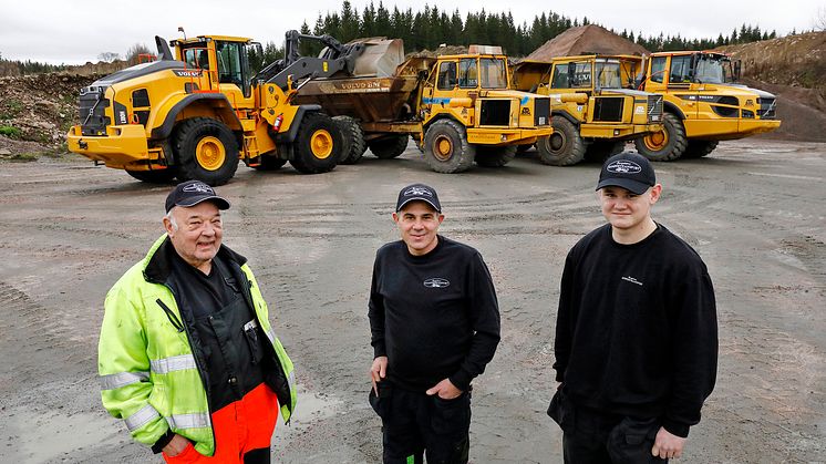 Volvos dumprar – ett säkert val i generationer hos Borgstena Dumpertransport
