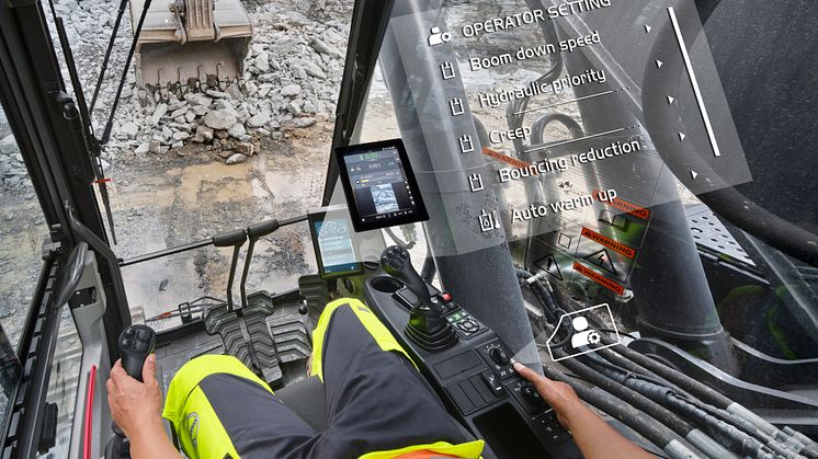 Volvo EC530E och EC550E - förarinställningar