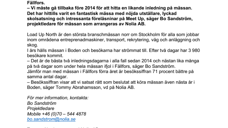 Bästa inledningen på Load Up North på flera år