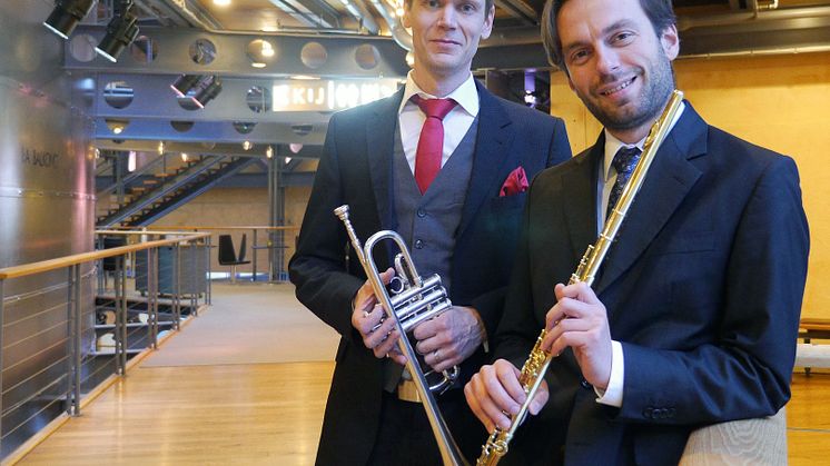 Elias Svanberg och Teodor Tirlea. Foto SON