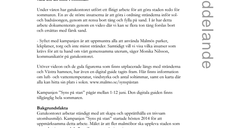 Malmö är redo för sommarens uteaktiviteter