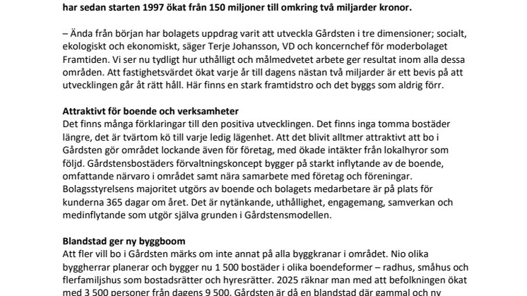 Gårdsten visar att socialt arbete är god ekonomi