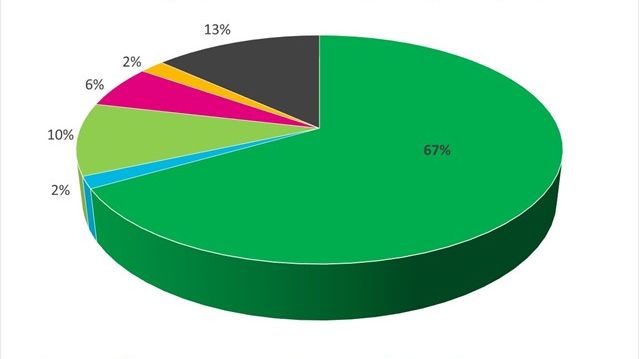 Fördelning fjärrvärmens klimatutsläpp 2021
