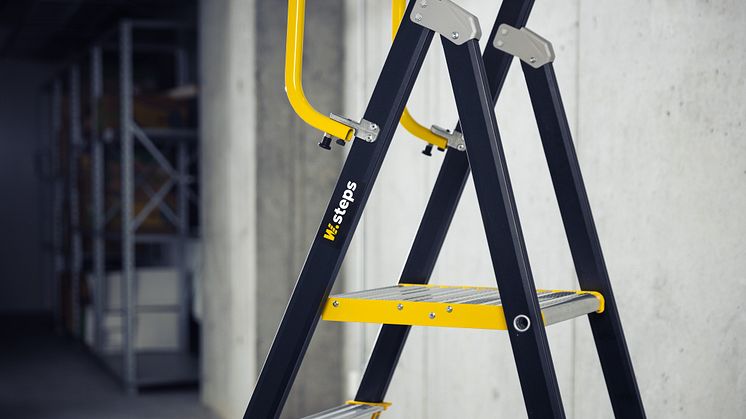 W.steps - the same high-quality yellow ladders with an increased focus on sustainability.