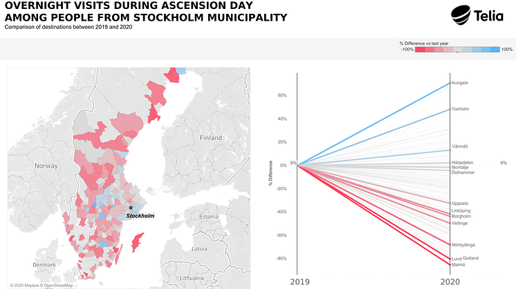 Svenskarna följde tvåtimmarsrekommendationen under Kristi Himmelfärdshelgen