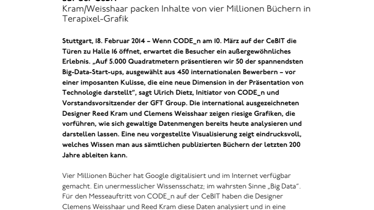 CODE_n erschließt neue Dimensionen für Messegestaltung auf der CeBIT 