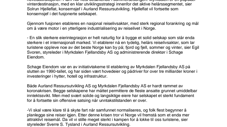 Etablerer en av Norges største reiselivsaktører