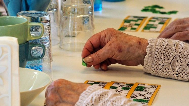 Bingo är populärt i aktivitetslokalerna
