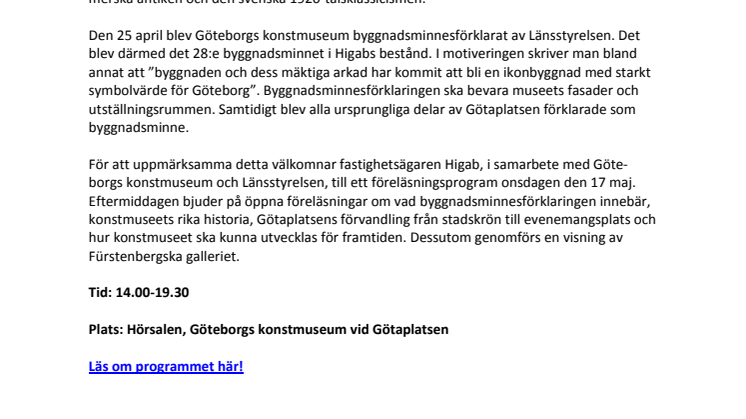 Göteborgs senaste byggnadsminne uppmärksammas