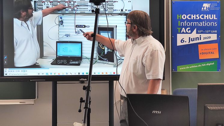 Der Hochschulinformationstag der TH Wildau fand in diesem Jahr erstmalig nicht auf dem Campus, sondern digital im Netz statt. 