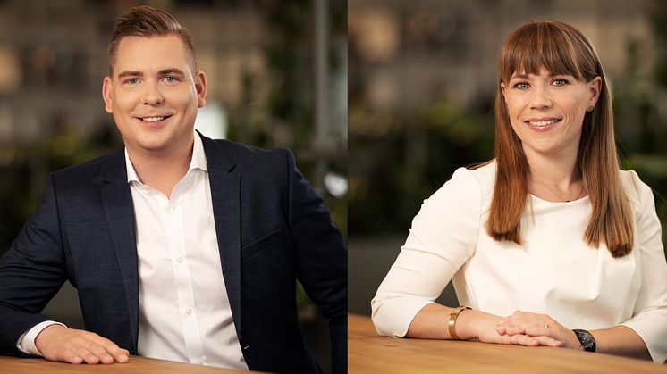 Tobias Gustavsson och  Sofie Träff