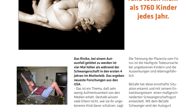 Verkehrsunfälle töten mehr als 1700 Kinder jedes Jahr.