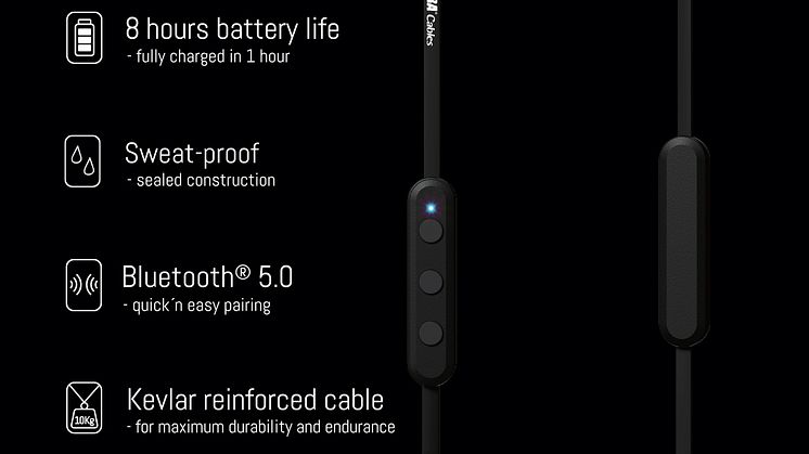 ZERO-X är en ny stilren allroundhörlur utrustad med senaste versionen av Bluetooth® 5.0.