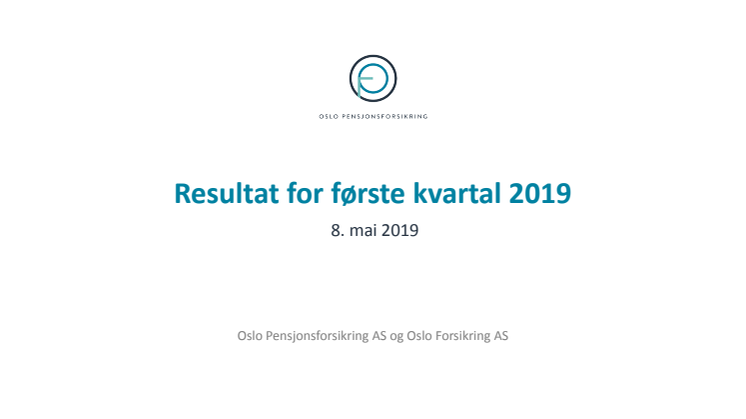 OPF resultatpresentasjon Q1 2019