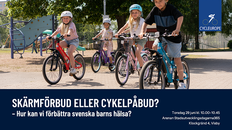 På ett seminarium i Almedalen presenterades och diskuterades Cycleuropes nya rapport