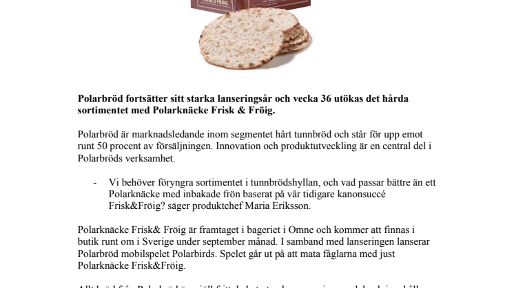 Polarbröd "fröstärker" sin position i tunnbrödshyllan