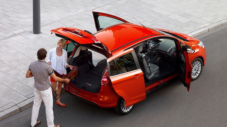 Nye Ford B-MAX med en unik døråpning på 150 cm bred.