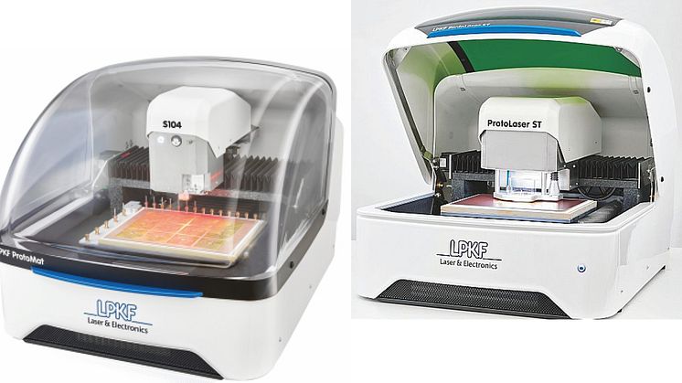 LPKF ProtoMat S104 and LPKF ProtoLaser ST