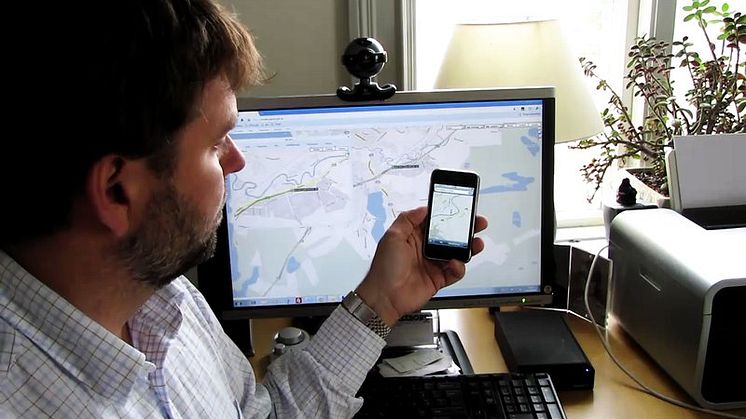 XTRAKK  gpspositioneringsportal styrs med mobilen om du vill.