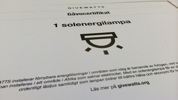 Ett ljust certifikat