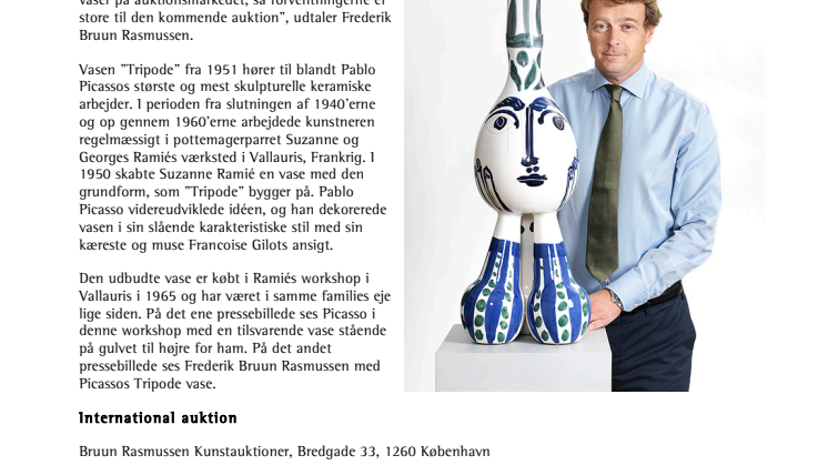 Picassos Muse på international auktion