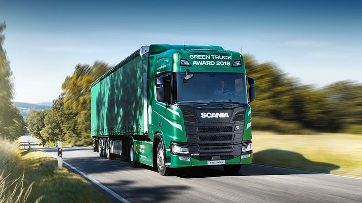 Scania Deutschland bietet noch bis Ende März 2019 das Sondermodell „Green Truck Award 2018“ an. 