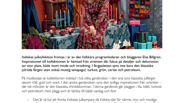  Elsa Billgren frontar Indiskas jul
