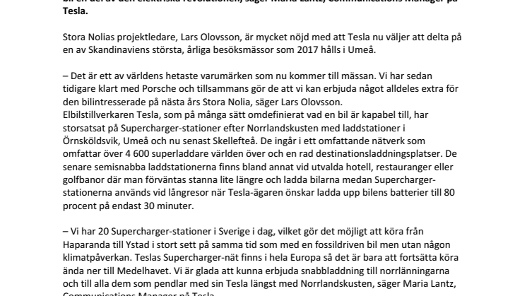 Världens kanske hetaste bilmärke kommer till Stora Nolia