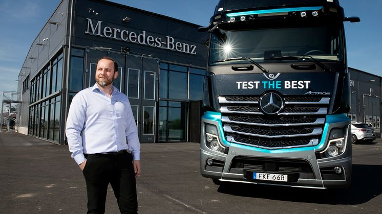 Admir Begovic är platschef på Veho Trucks i Malmö