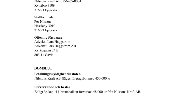 Dom "likgiltighetsuppsåt"