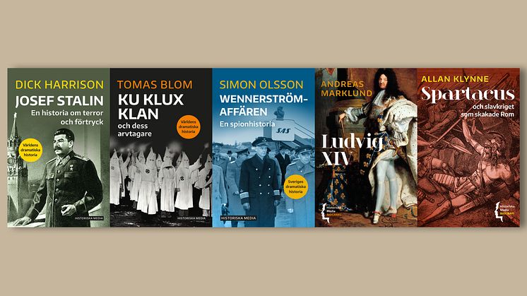 Höstens utgivning i kortbokserierna: från Spartacus till Stalin