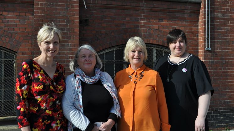 L-R: Dr Juliana Thompson, Sue Tiplady, Professor Glenda Cook and Jemma James 