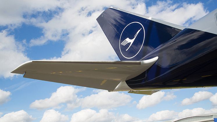 Ein Flugzeug der Lufthansa