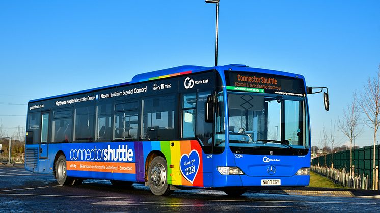 Go North East launches one of the UK’s first dedicated vaccination shuttle bus services