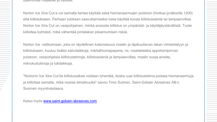 Norton Ice Xtra Cut – Uusi kiillotustahna