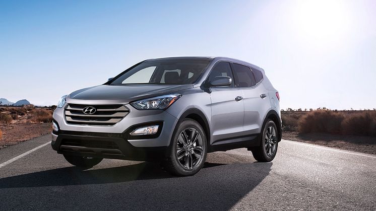 Ny Hyundai Santa Fe: Skrått forfra venstre. 